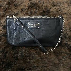 Kate Spade Black Leather Shoulder Bag